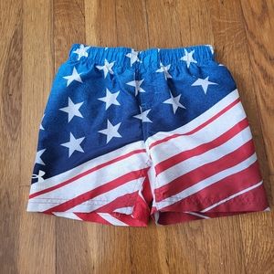 Under Armour UA Boys Freedom Tilt Textured Flag Swim Trunks Shorts UPF 50 Size 4